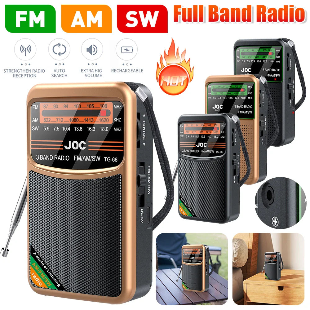 Perfecto para emergencias o días de campamento con su recepción superior.
