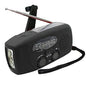 Radio solar de manivela, FM/AM/WB, NOAA, batería externa de 2000 mAh y linterna LED