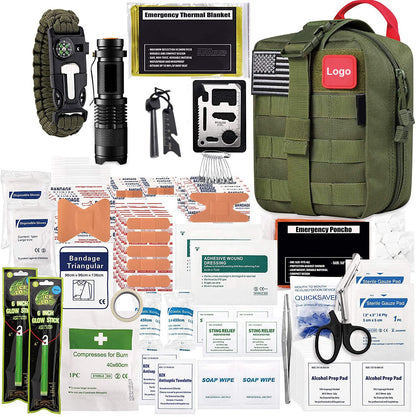 Kit de emergencia para exteriores, montañismo, primeros auxilios portátil