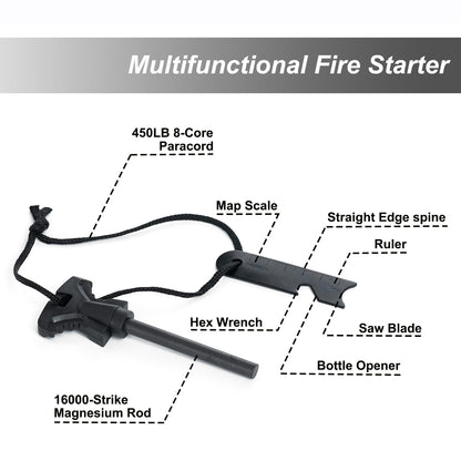 Kit de emergencia para exteriores, montañismo, primeros auxilios portátil