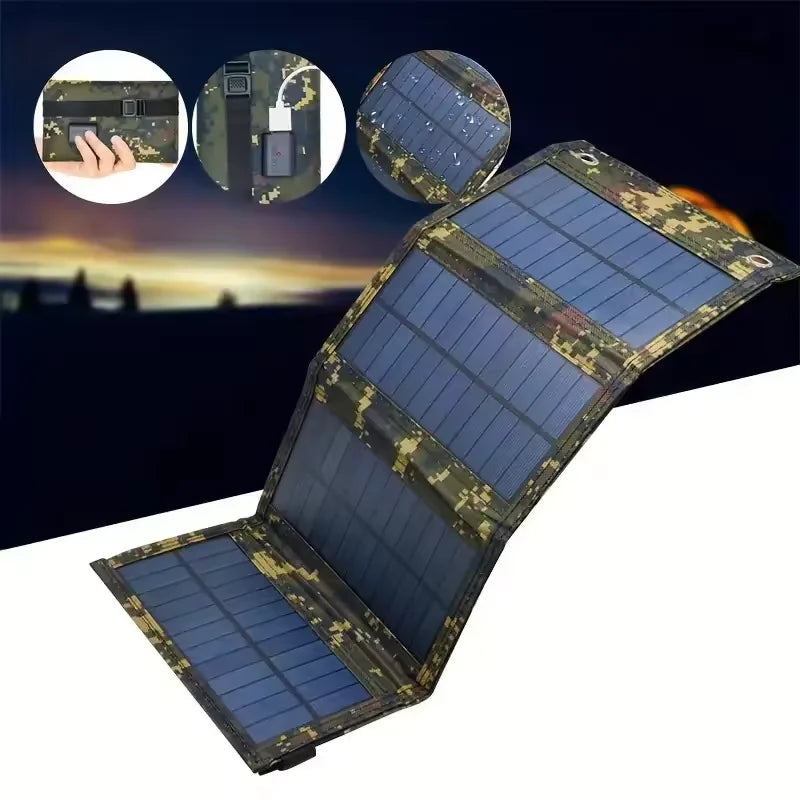 Panel solar plegable portátil