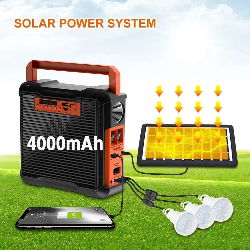 Kit solar para aventuras y emergencias