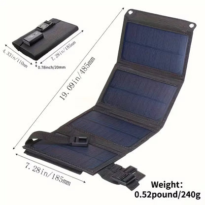 Panel solar plegable portátil