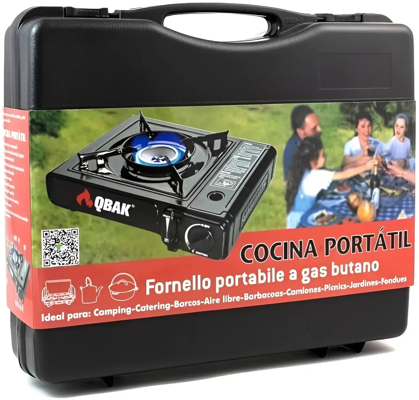 Estufa de gas portátil Qbak